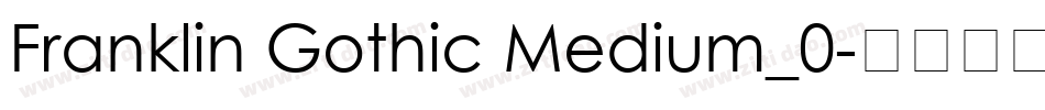Franklin Gothic Medium_0字体转换